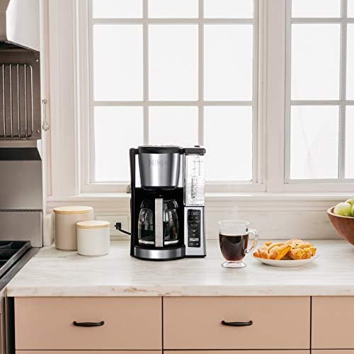 12-Cup Programmable Coffee Maker, 60 oz, Black/Stainless Steel L894028