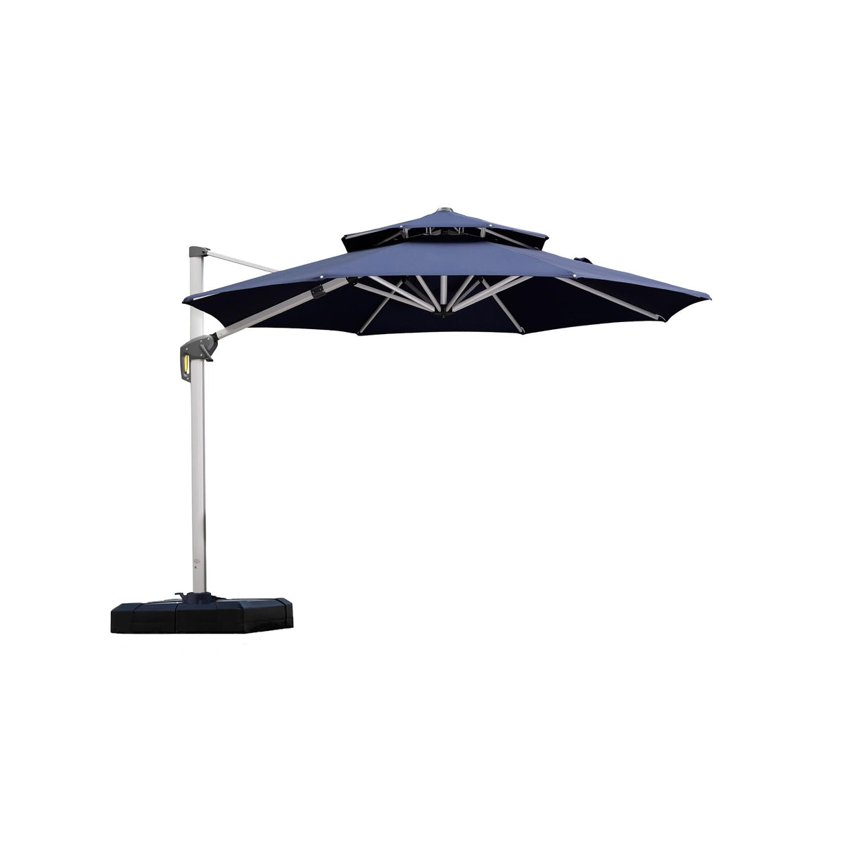 10 FT Navy Blue Cantilever Patio Umbrella U377