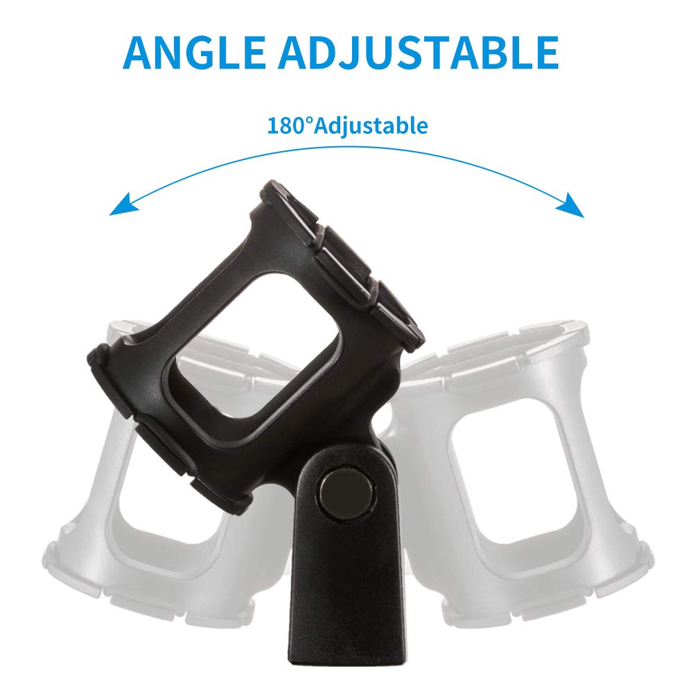Microphone Shock Mount Holder Clip Anti-Vibration for Condenser Shotgun Mic B763956
