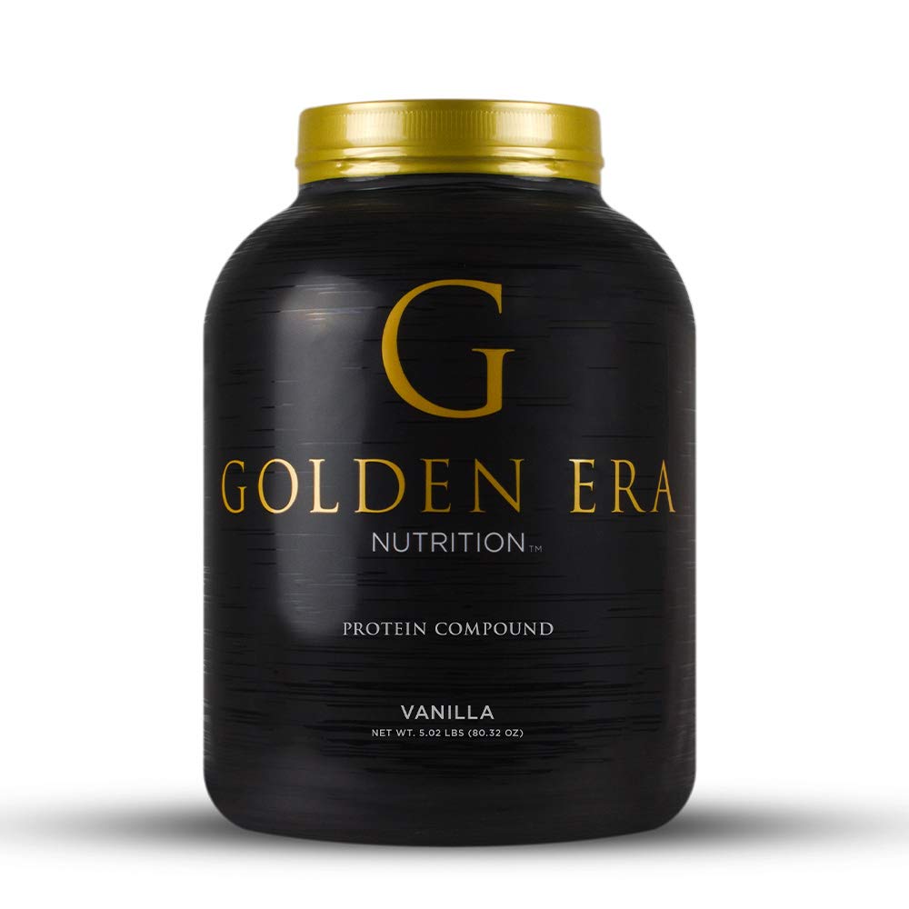 Whey Protein Compound Powder, Vanilla Flavor, Gluten-Free, 5 Pounds M729