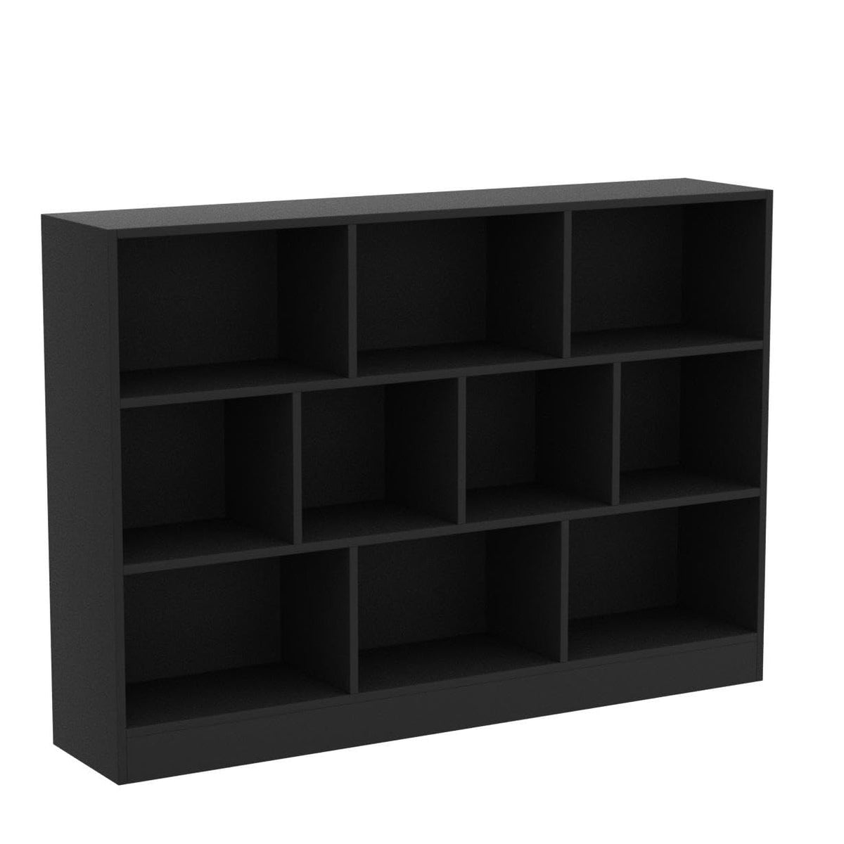 Black 3-Tier 10 Cube Storage Organizer Bookshelf R26779