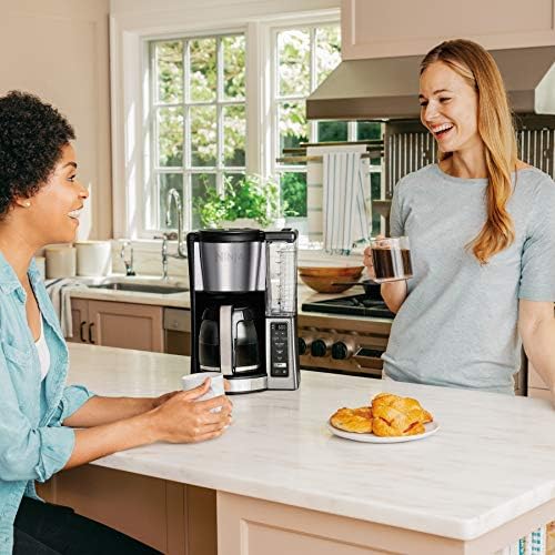 12-Cup Programmable Coffee Maker, 60 oz, Black/Stainless Steel L894028