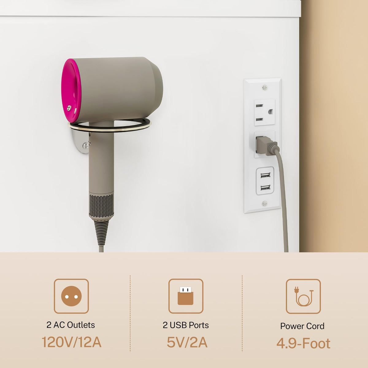 White Vanity Desk with Lighted Mirror and 9 Drawers G742259