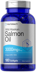 Wild Alaskan Salmon Fish Oil 3000mg 180 Softgel Capsules Z22876