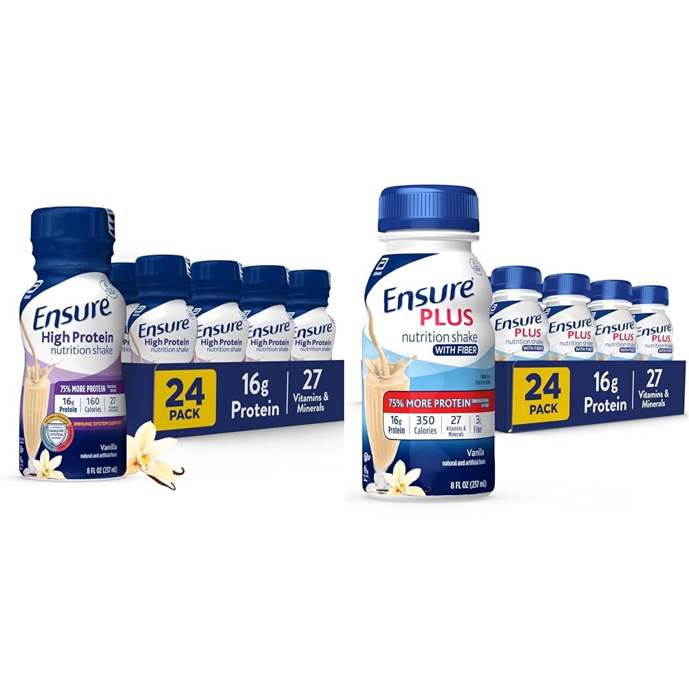 Vanilla Nutrition Shake With Fiber, 24 Pack L4900