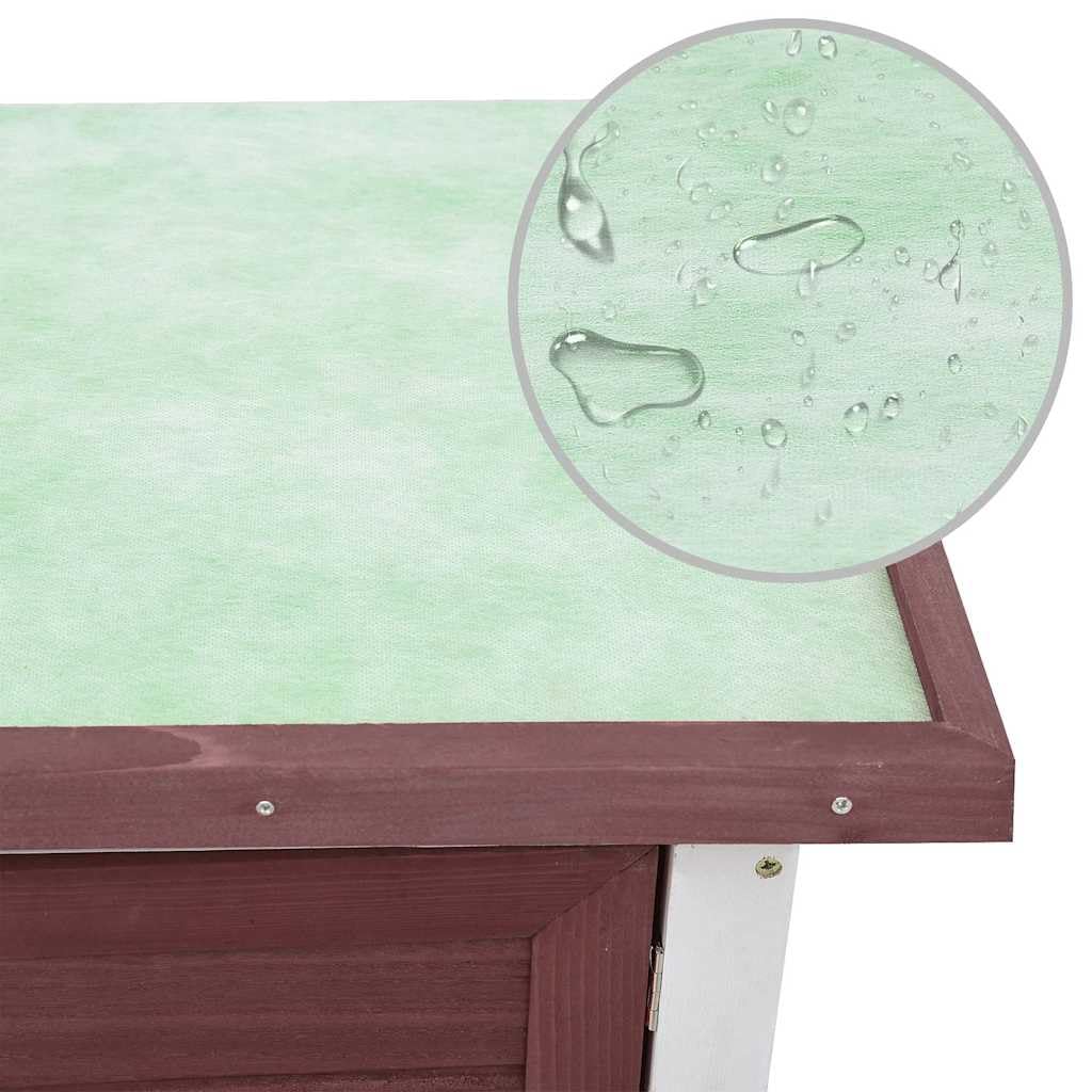Outdoor Wooden 2-Tier Rabbit Hutch with Tray C1223