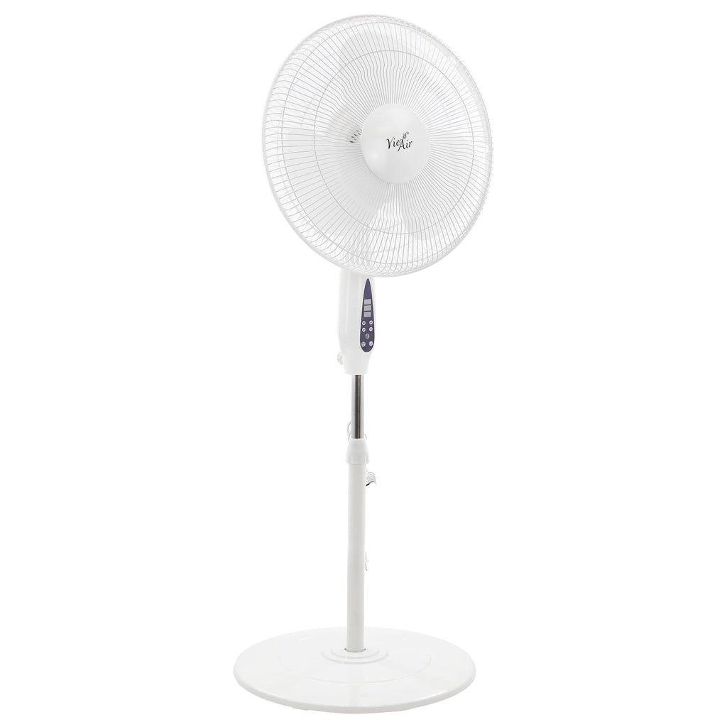 16 Inch 3 Speed Oscillating Stand Fan with Timer and Remote Control Q10485