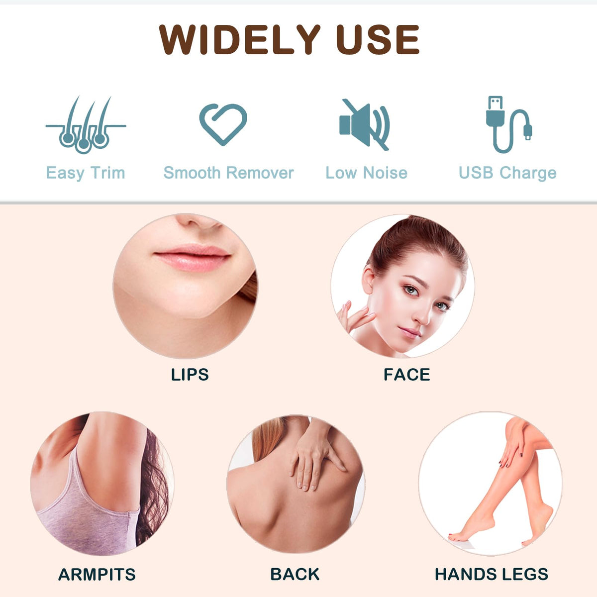 Electric Facial Trimmer with LED Light I479