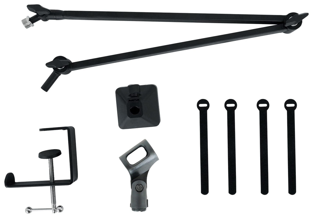 Front-Addressed Broadcast Podcast Microphone with Boom Arm and Desk Clamp U57877