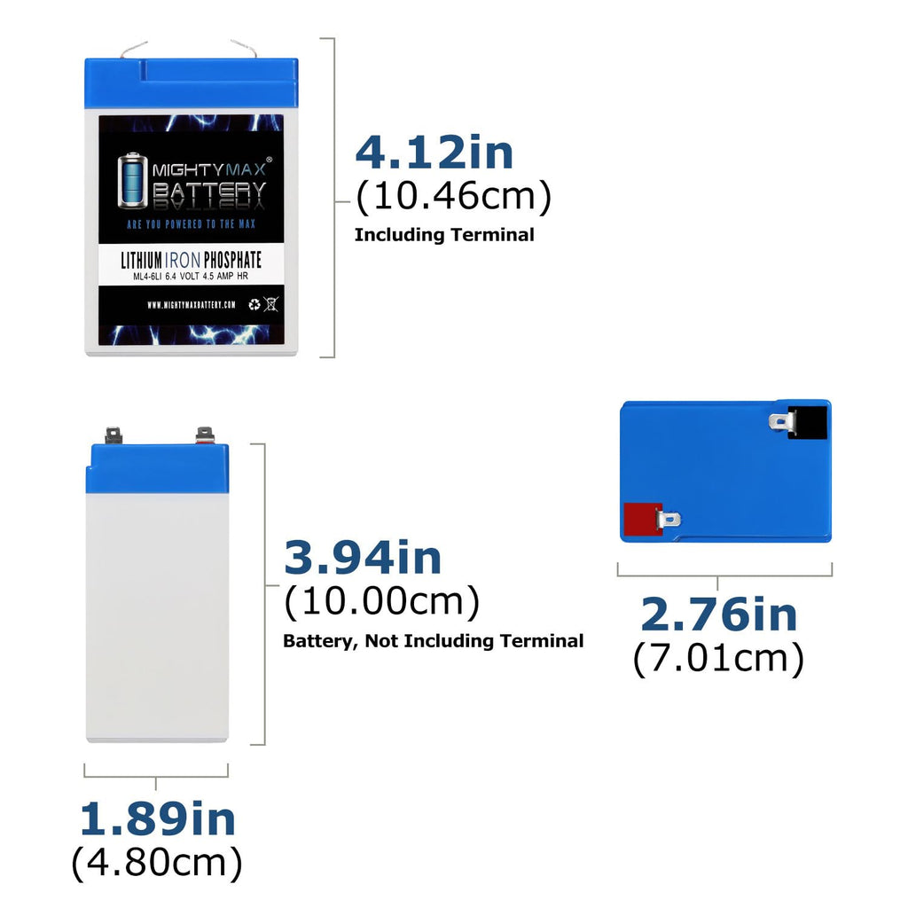 6V 4.5AH Lithium Replacement Battery F861