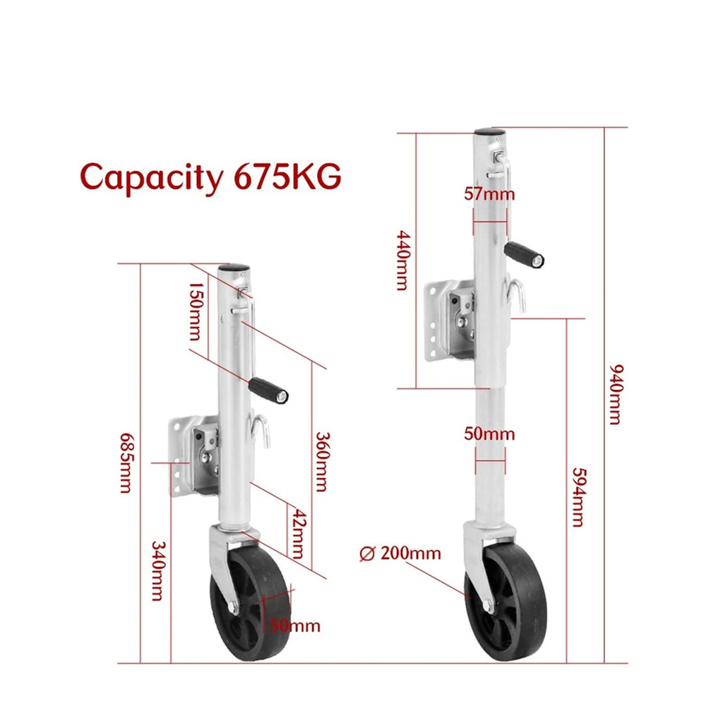 8 Inch Solid Swivel RV Trailer Jack B4843