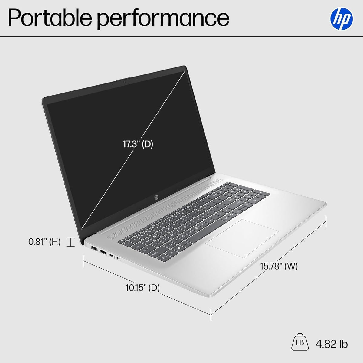 17.3" HD+ Touchscreen Laptop, AMD Ryzen 5, 16GB RAM 1TB SSD, Silver R34889