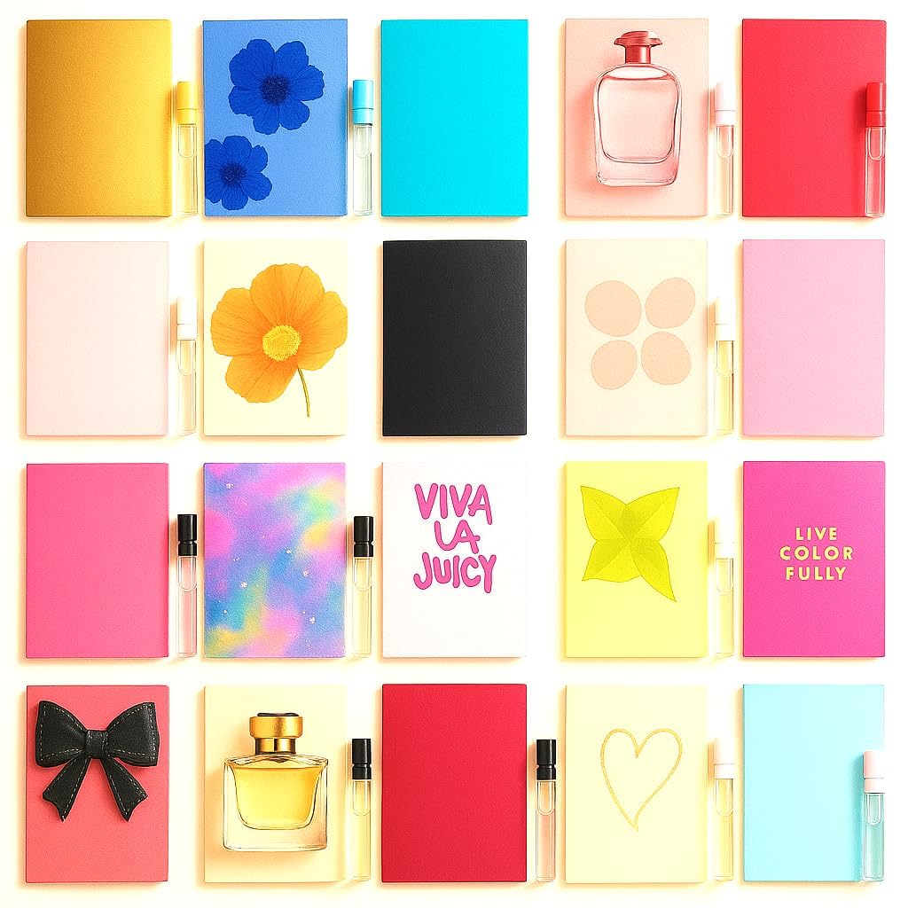 Perfume Sampler Set 12 Fragrance Sample Vials Travel Size Mini Spray B353
