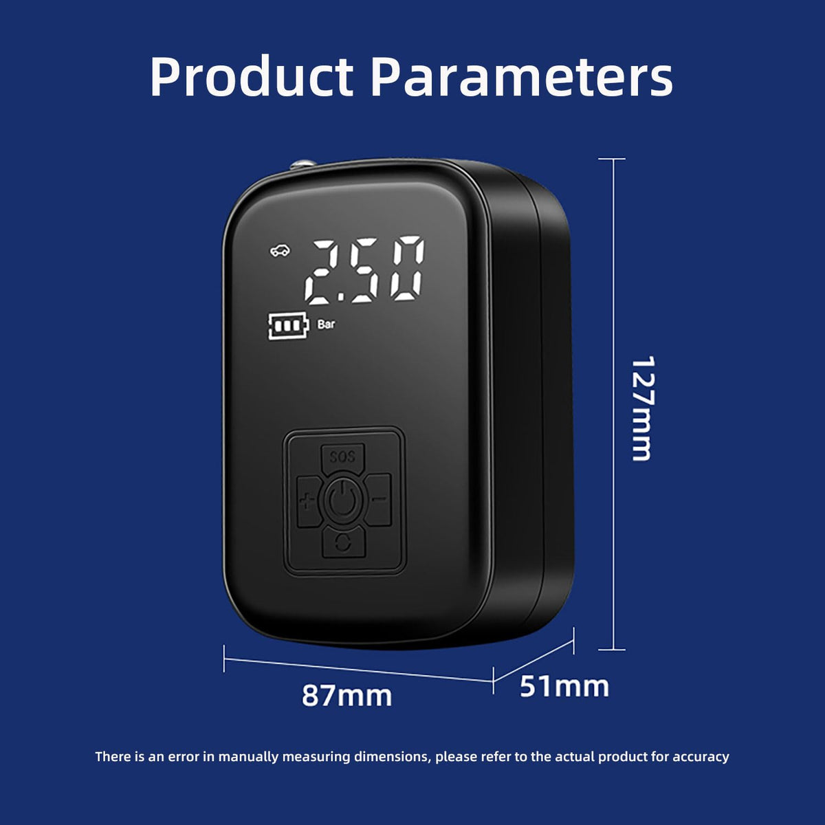 150 PSI Portable Air Compressor Tire Inflator with Pressure Gauge U85686