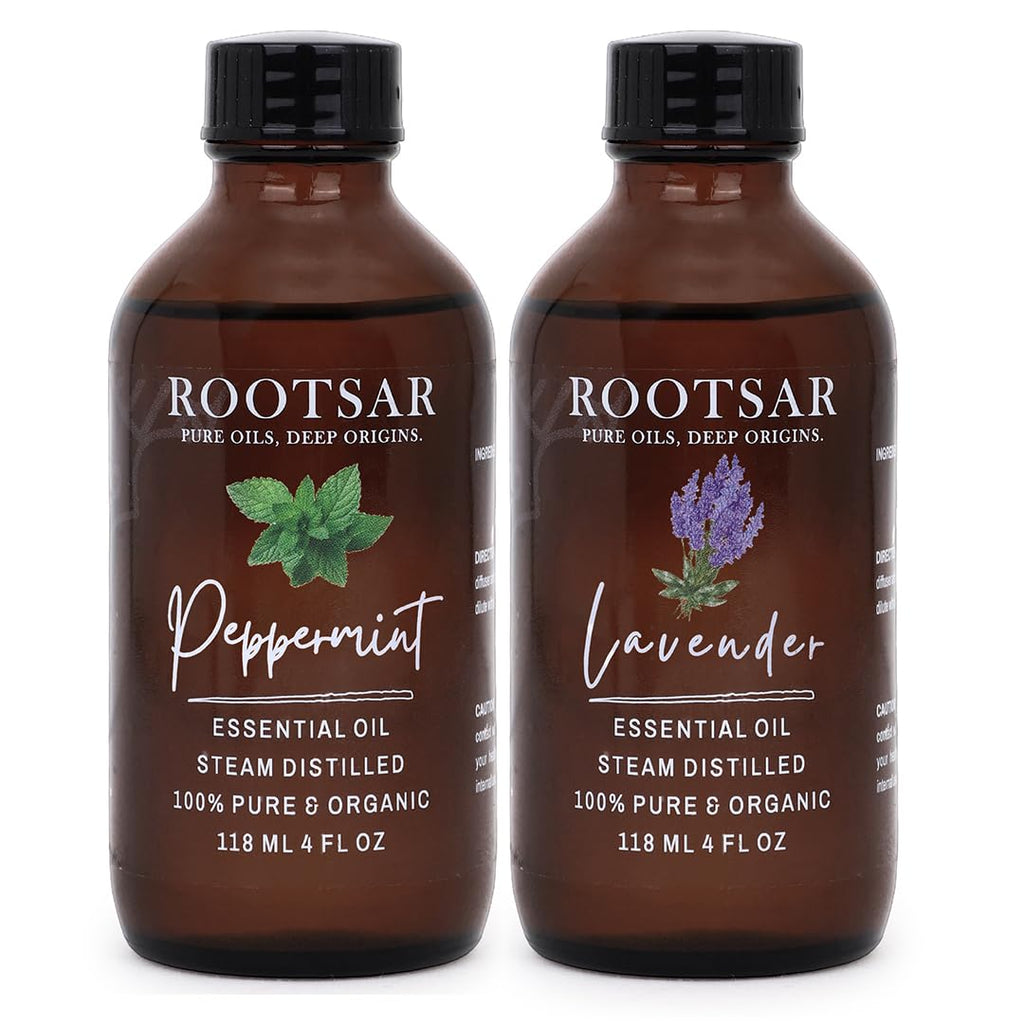 Lavender and Peppermint Essential Oils 4 Fl Oz E9418