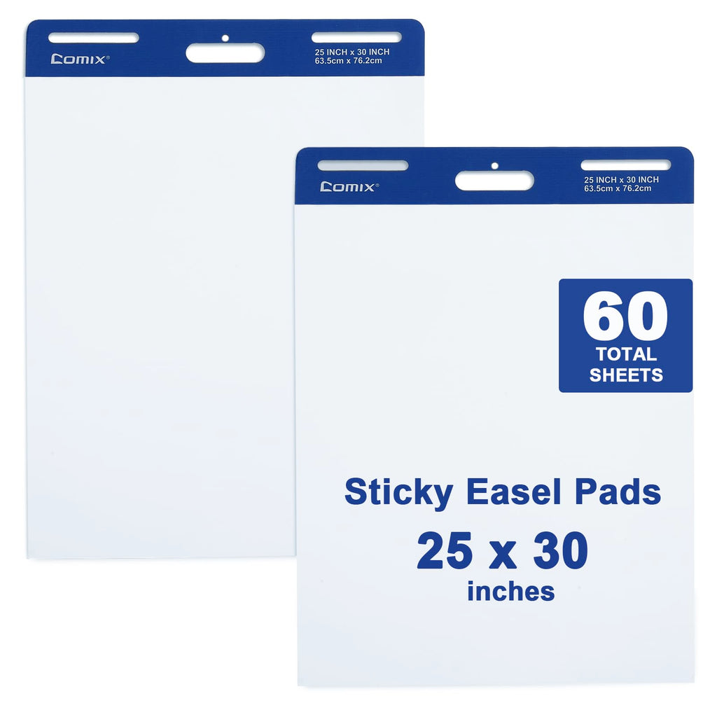 25 x 30 Inches Self Stick Easel Pad, 30 Sheets, 2 Pads F214