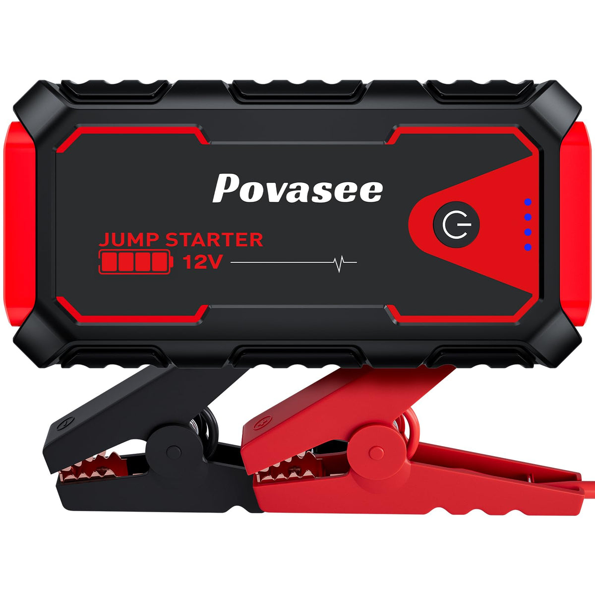 5000A 12V Portable Jump Starter with USB Dual Output LED Light Storage Case Y71765