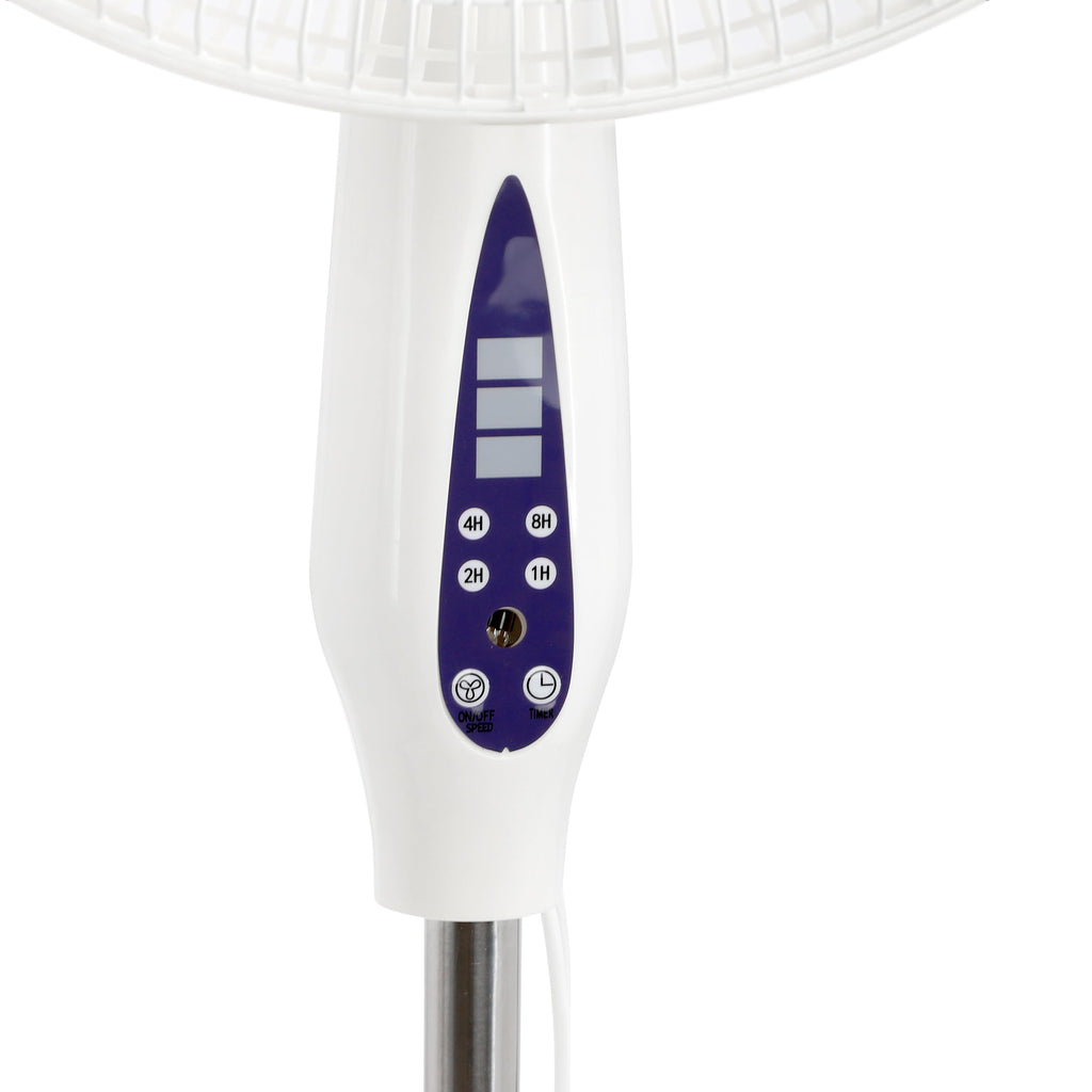 16 Inch 3 Speed Oscillating Stand Fan with Timer and Remote Control Q10485
