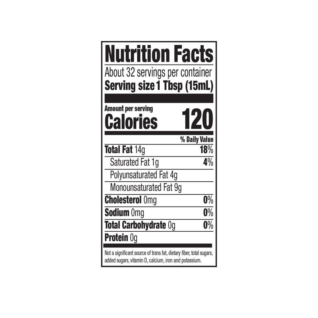 Organic Refined Canola Oil, 16 oz S437925