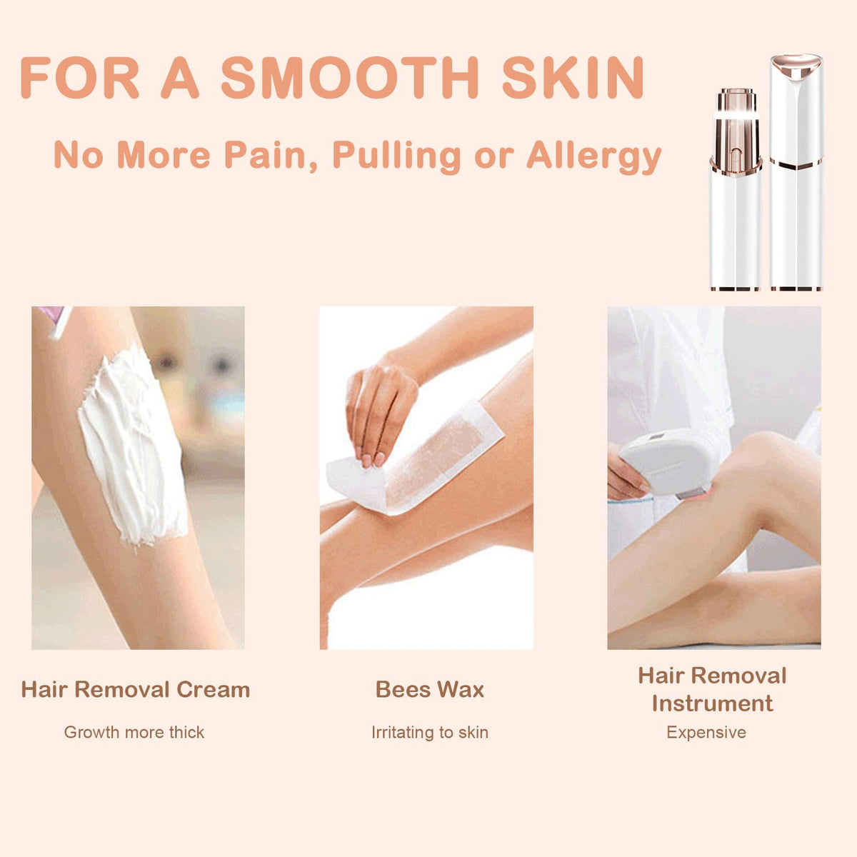 Electric Facial Trimmer with LED Light I479