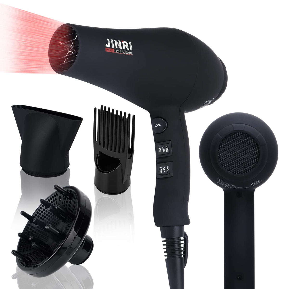 1875W Ionic Infrared Hair Dryer with Diffuser T83552