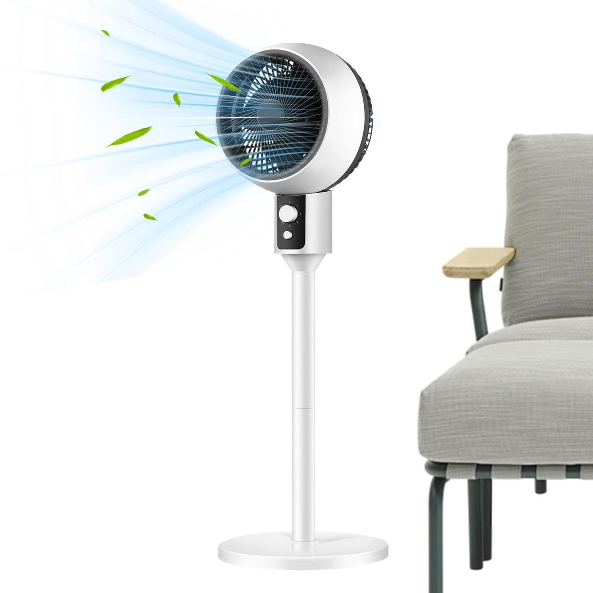 Adjustable Quiet Air Circulator Fan with 3 Speeds J963
