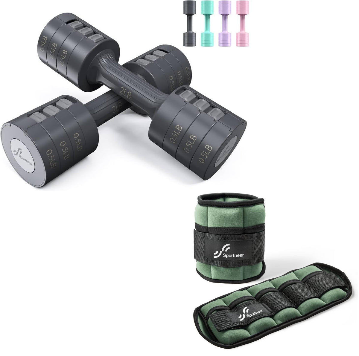 Adjustable Dumbbells Hand Weights Set O265