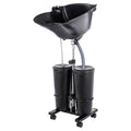 Portable Shampoo Basin with 2 Buckets, Height Adjustable R936