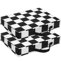 2 Pcs Extra Thick Portable Water-Repellent Stadium Seat Cushions with Handle I647120