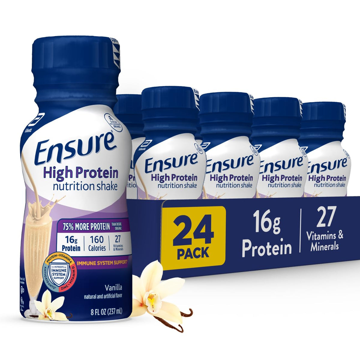 Vanilla Nutrition Shake With Fiber, 24 Pack L4900