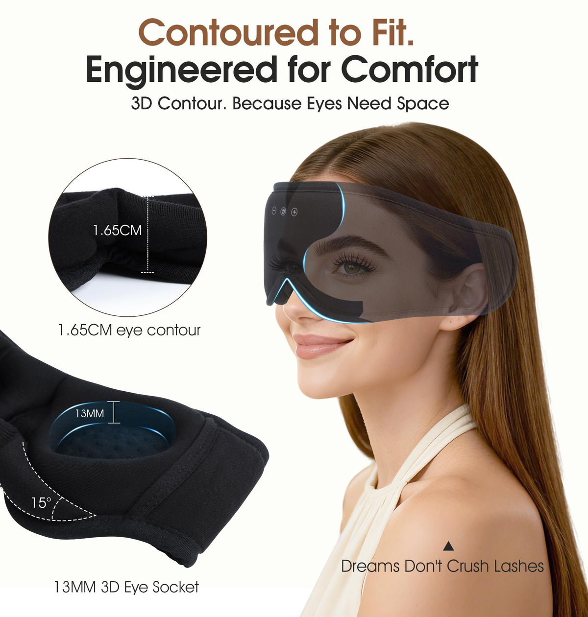 Bamboo Cotton Bluetooth Sleep Mask S138