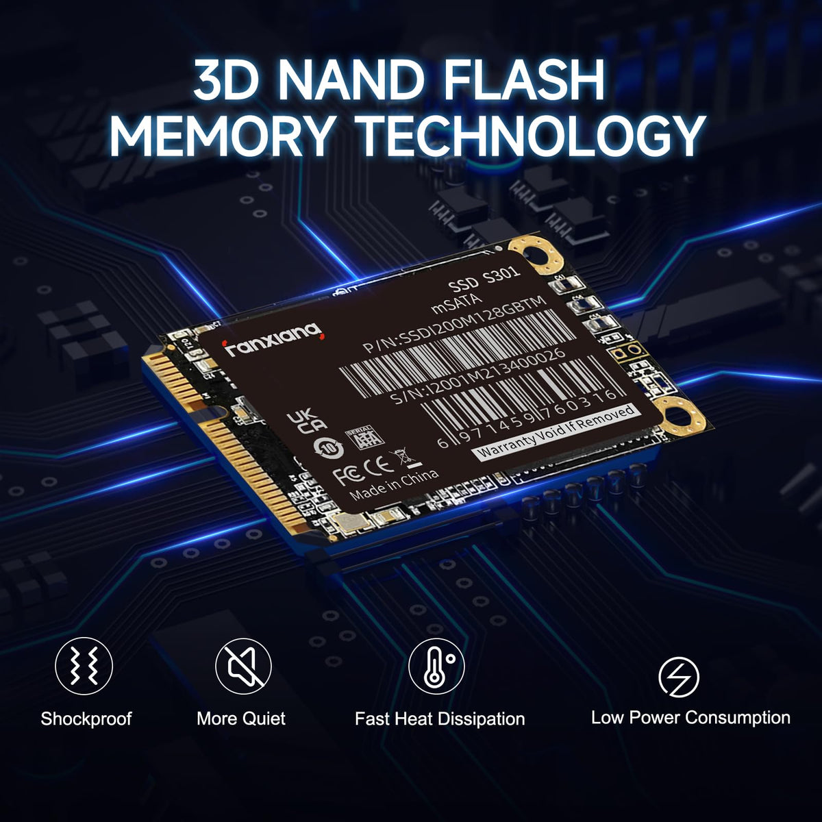 1TB mSATA III Internal SSD P414