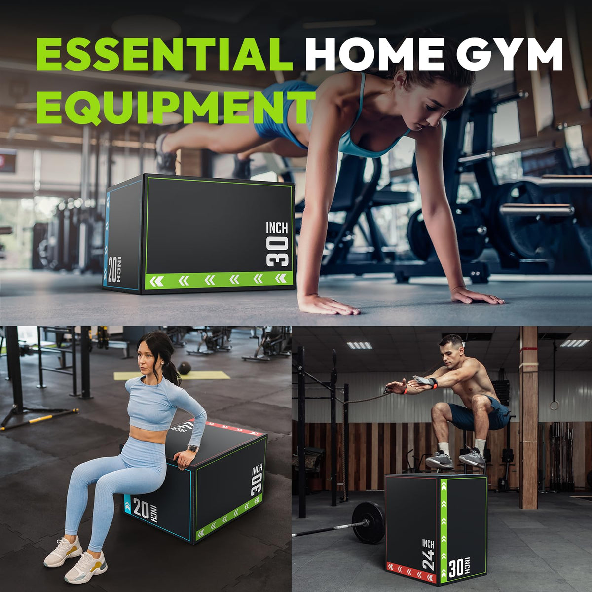 3-in-1 Plyometric Jump Box H9574