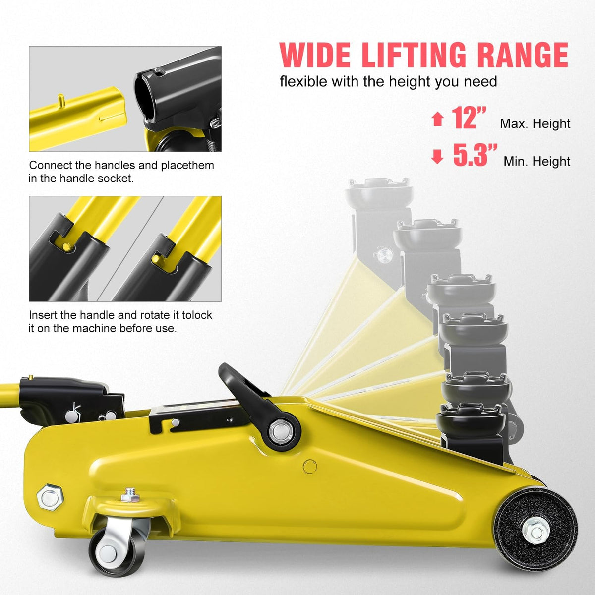 1.5 Ton Hydraulic Trolley Floor Jack E737130