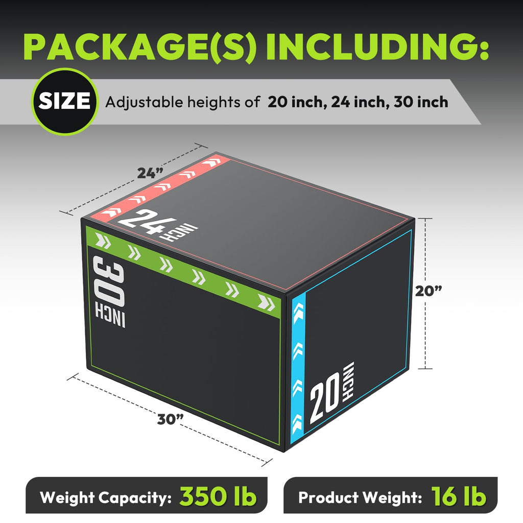 3-in-1 Plyometric Jump Box H9574