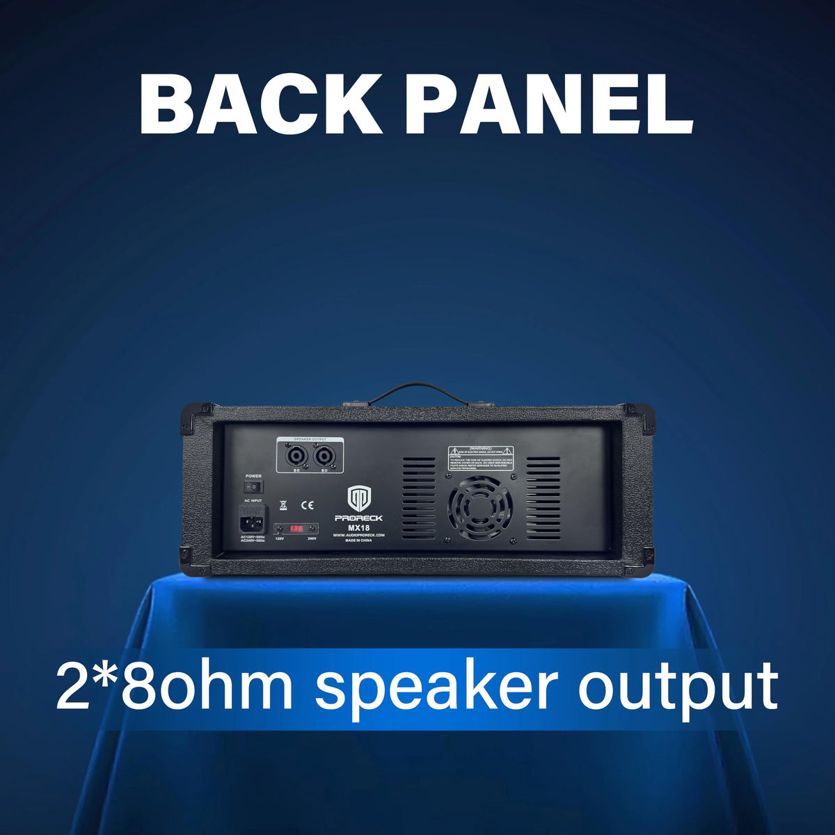 2400W Bluetooth PA Speaker System with Powered Mixer and Passive Speakers J8613