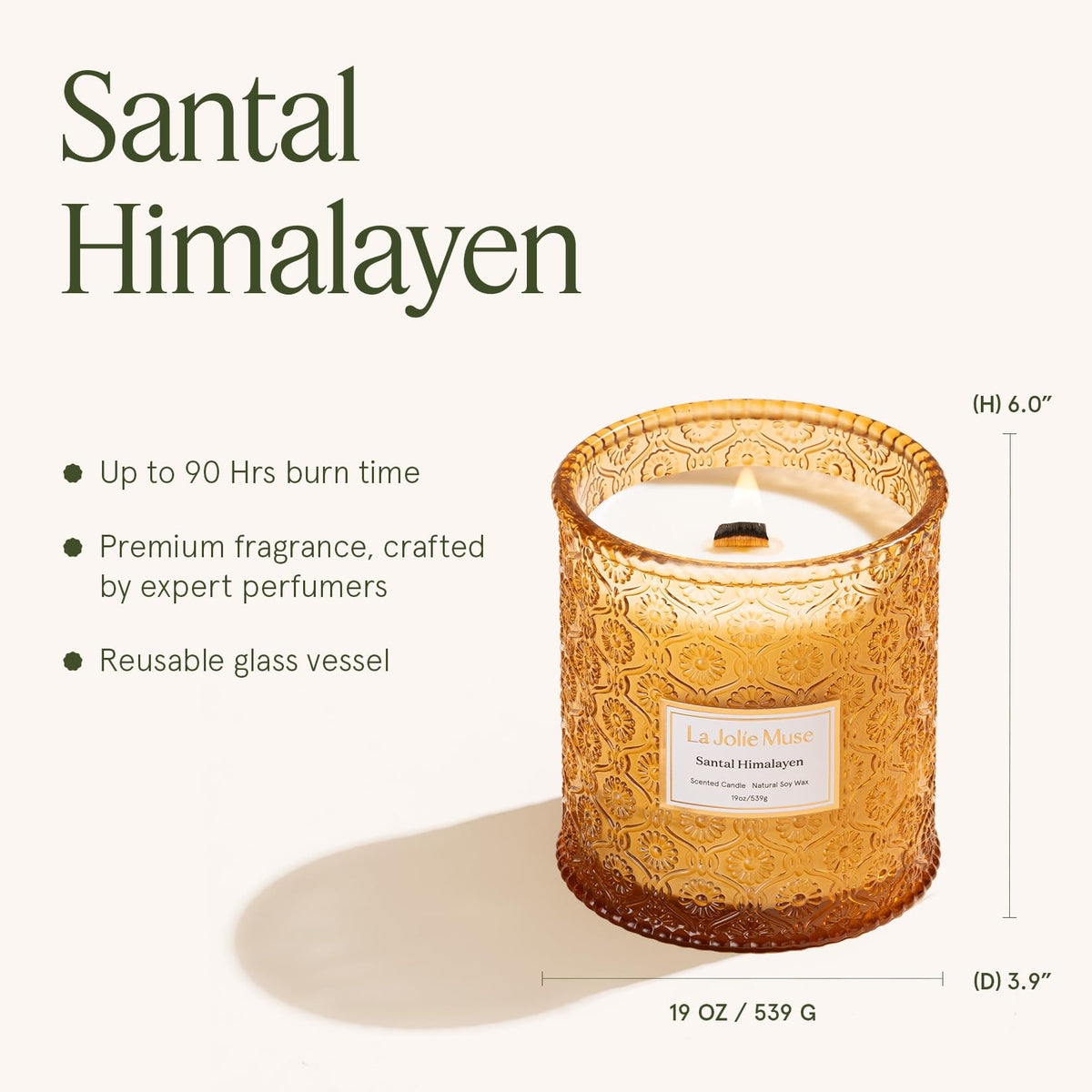 Scented Candles 19 oz Natural Soy E84684