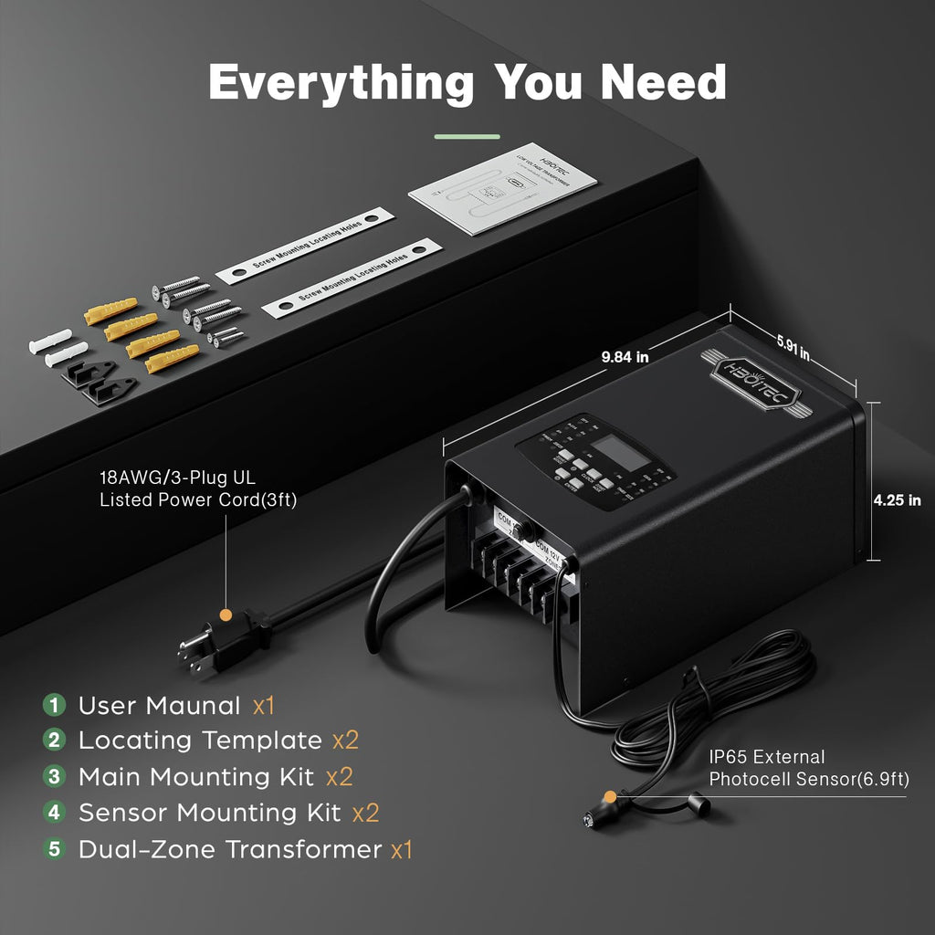 200W Low Voltage Transformer 2 Zone G333215