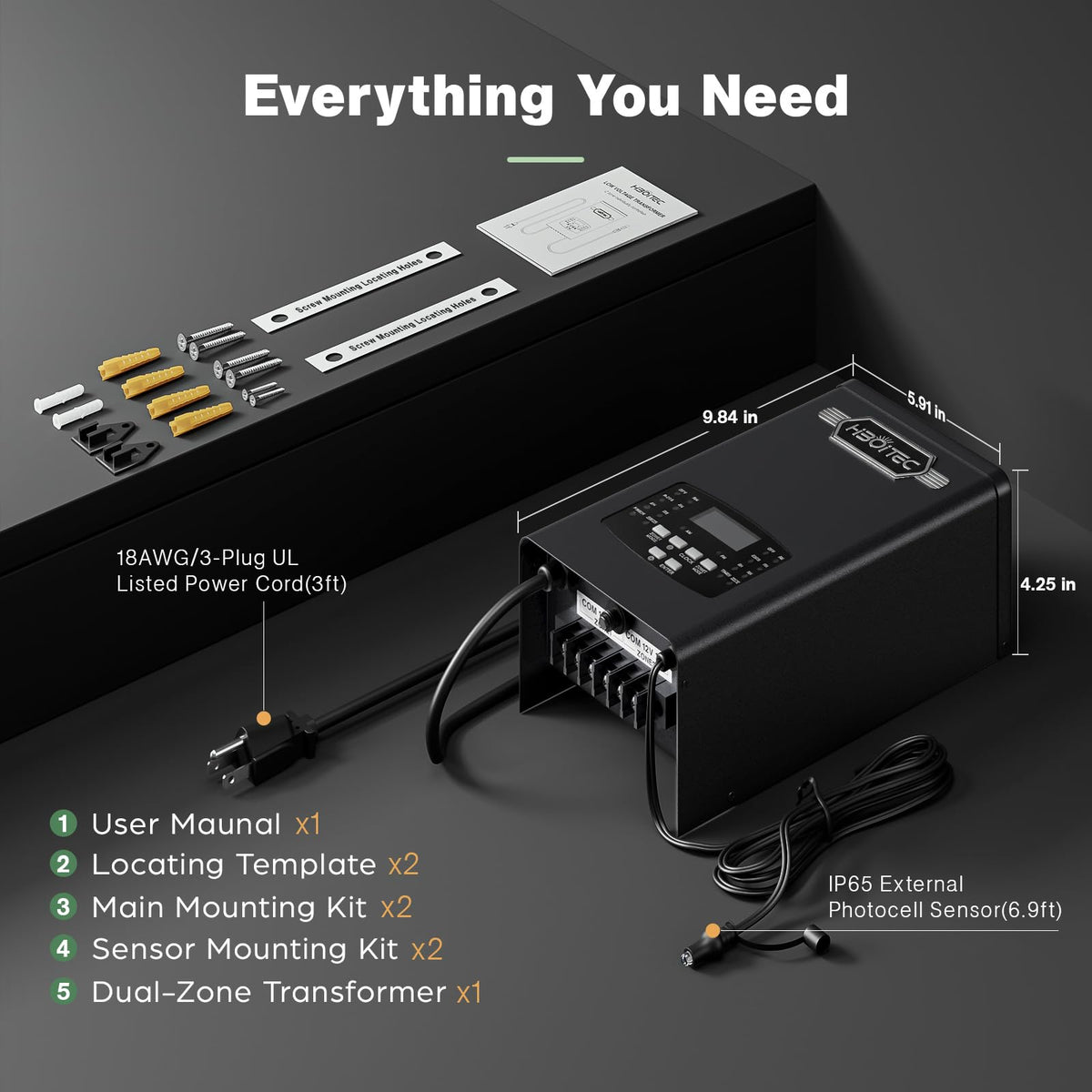 200W Low Voltage Transformer 2 Zone G333215
