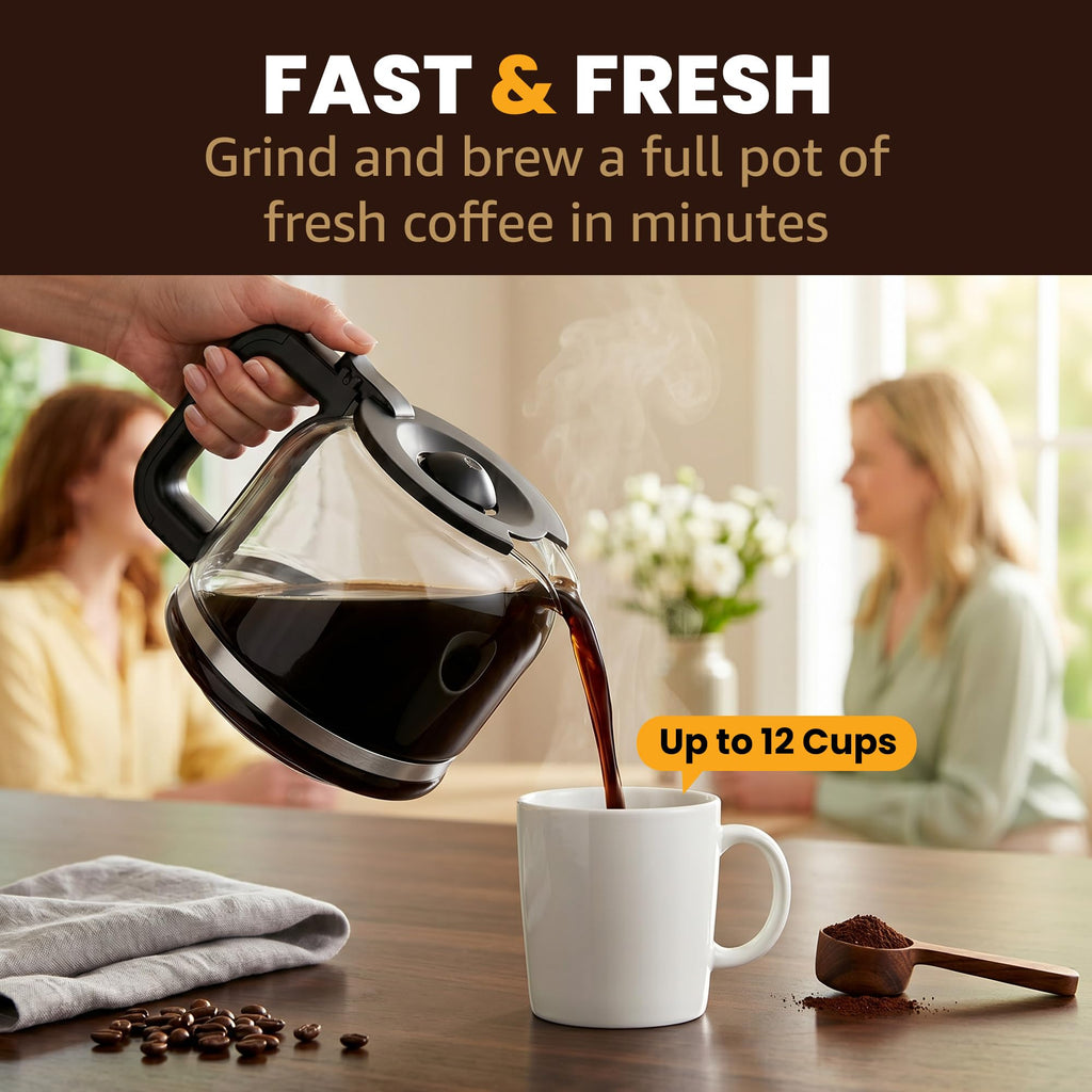 12-Cup Coffee Maker with Built-In Grinder K4114