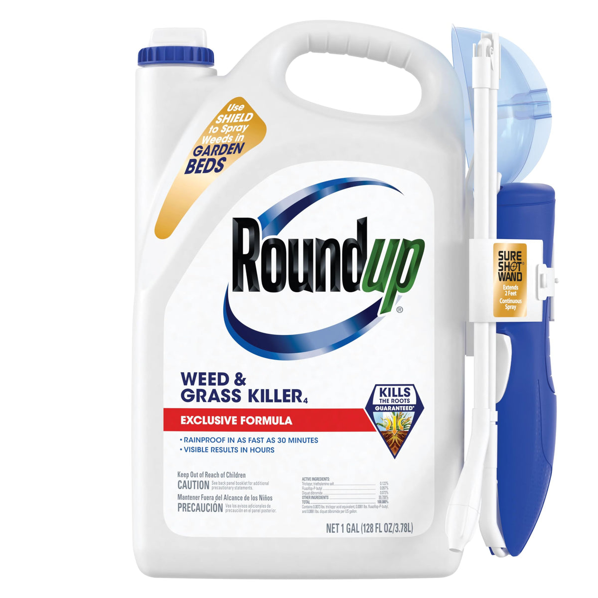 Roundup Weed & Grass Killer₄ with Sure Shot Wand, 1 gal. X7628