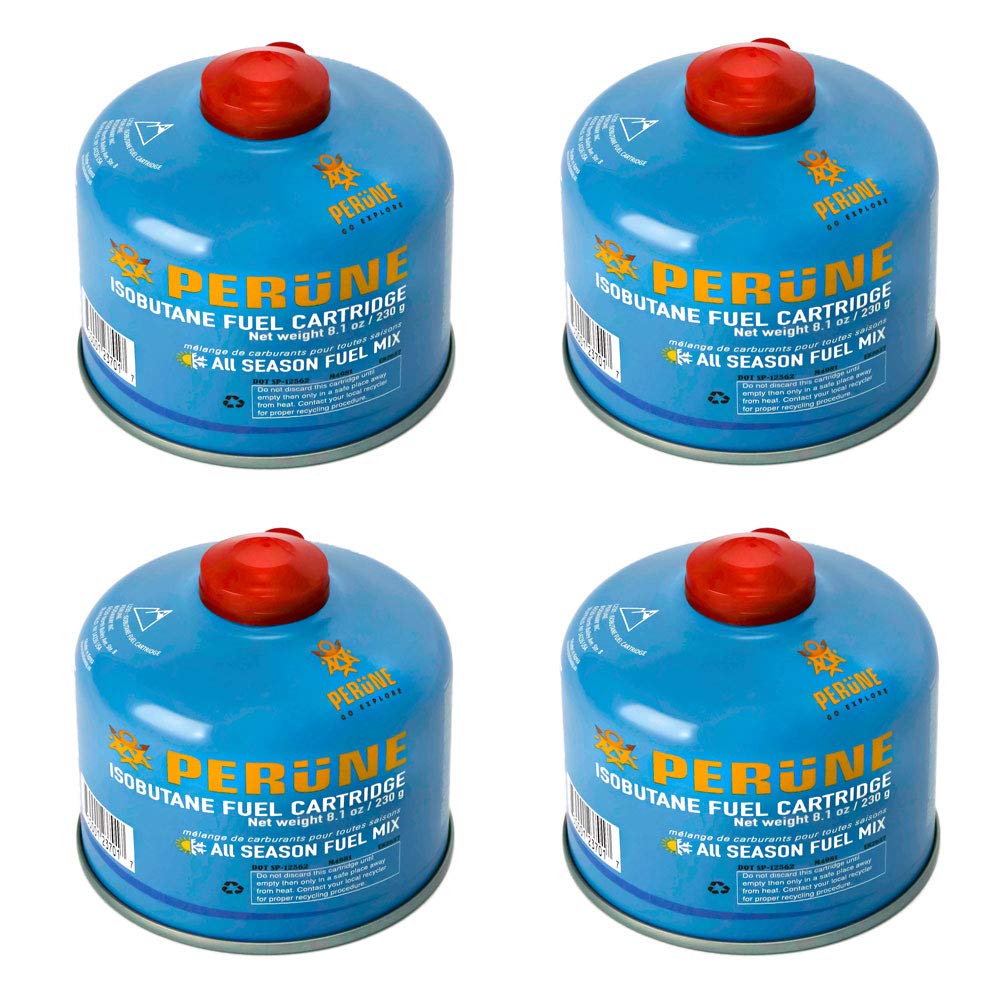 230gram 4 Pack Iso-Butane Camping Fuel Canister B375215