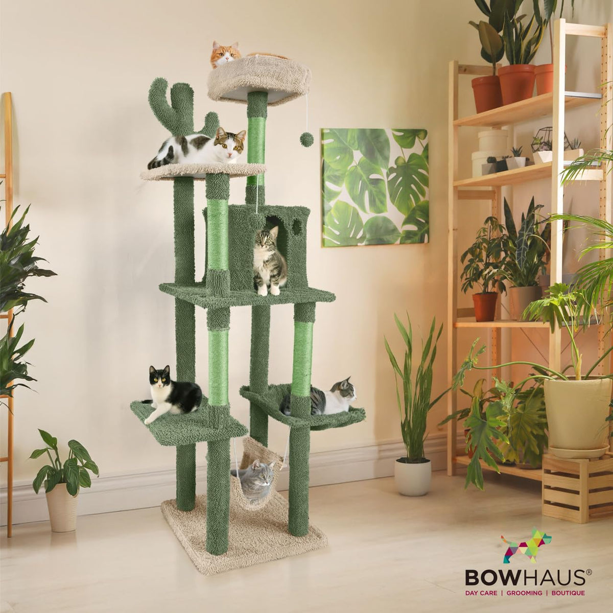 70-Inch Multi-Level Cat Tree with Plush Perch M385