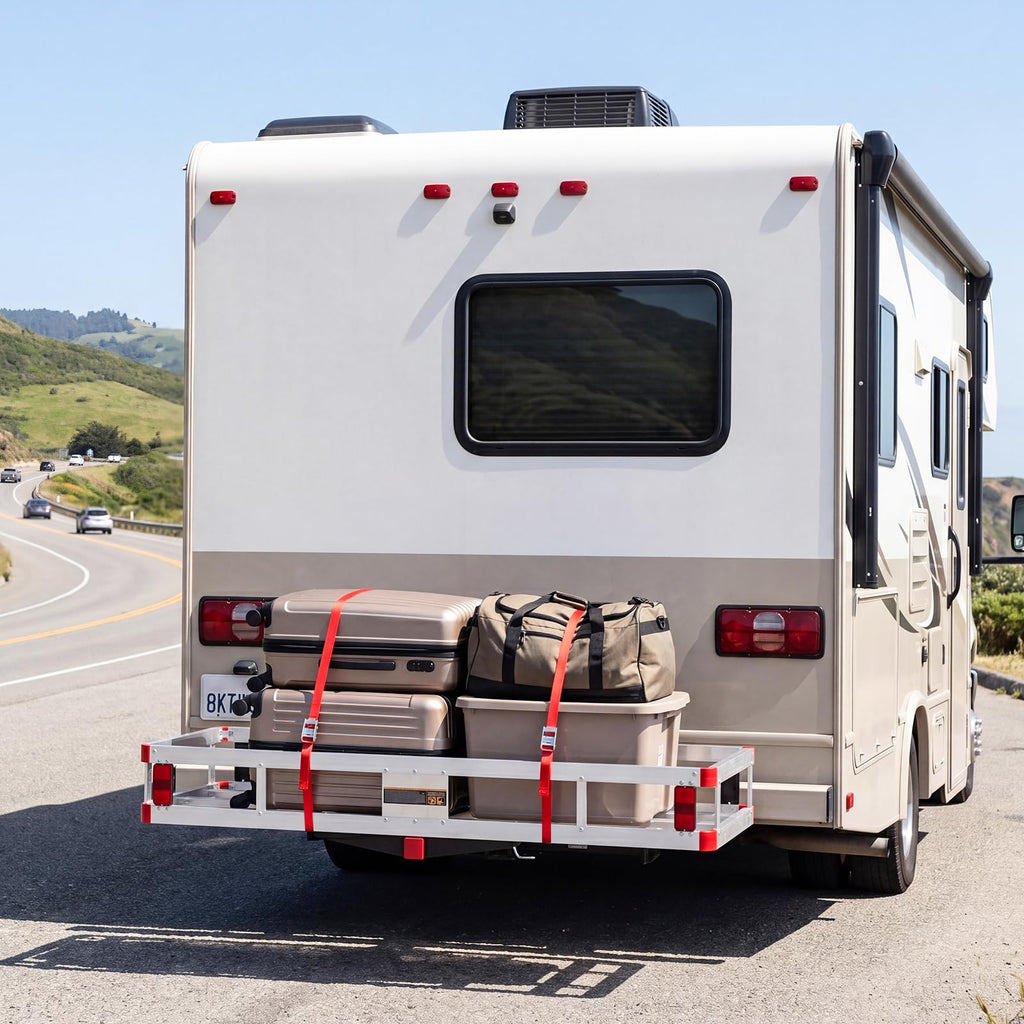 Aluminum Hitch Mount Cargo Carrier with 500LBS Capacity Z168005