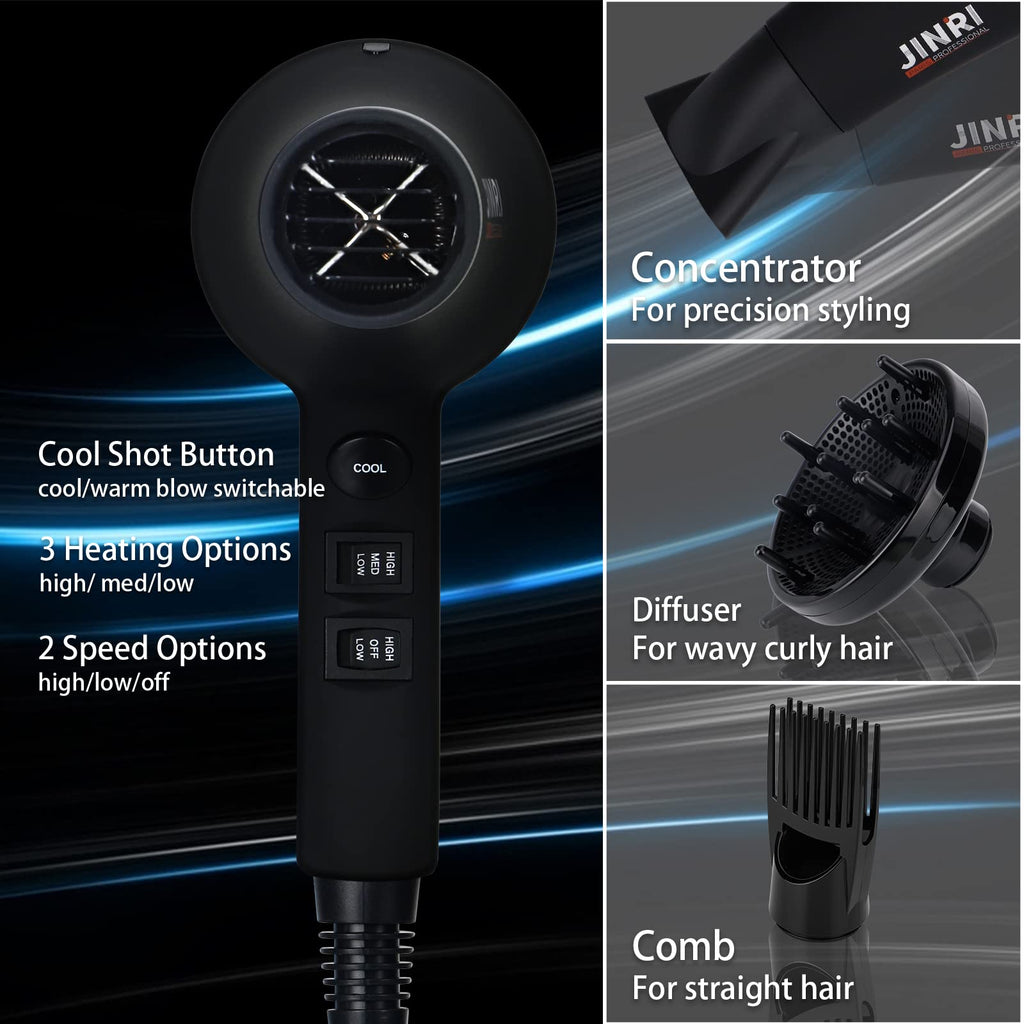 1875W Ionic Infrared Hair Dryer with Diffuser T83552