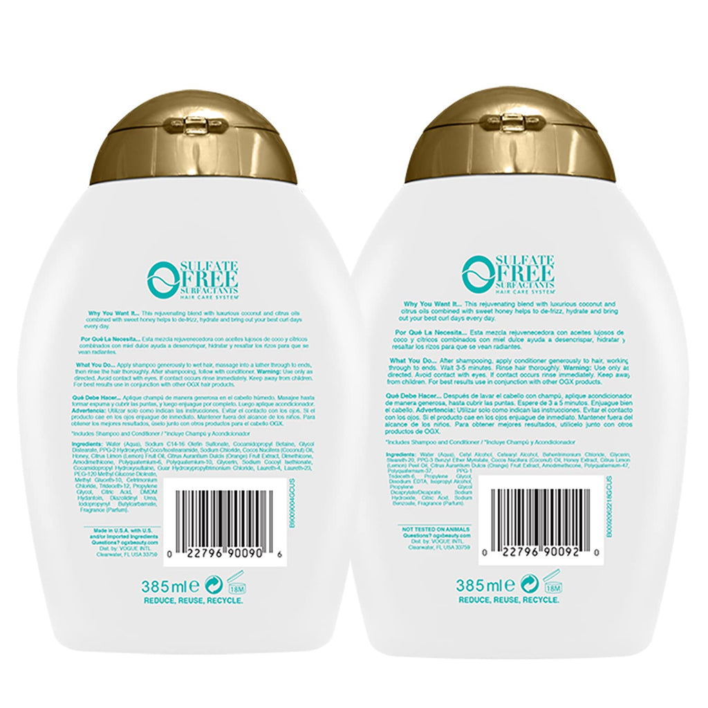 Coconut Curls Shampoo & Conditioner B548