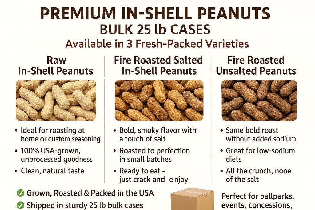 Fire Roasted In-Shell Peanuts 25 lb Box Y9360