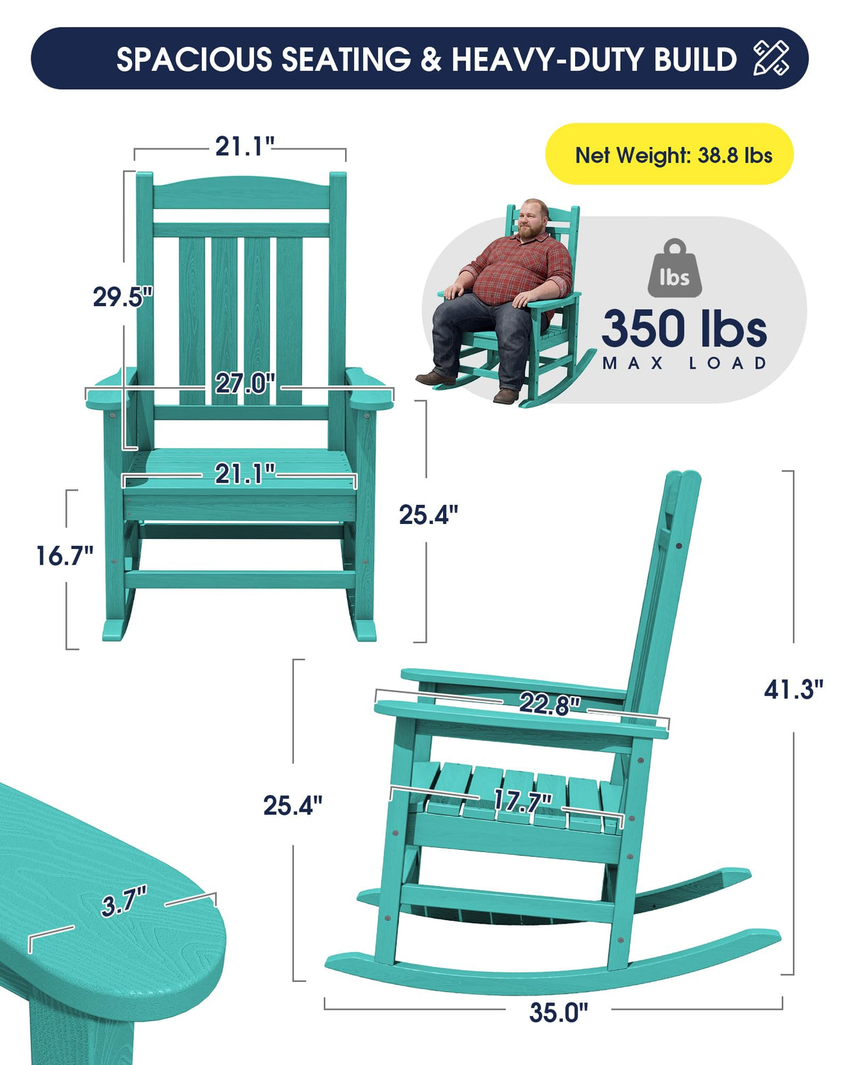 Oversized Outdoor Rocking Chair K12705