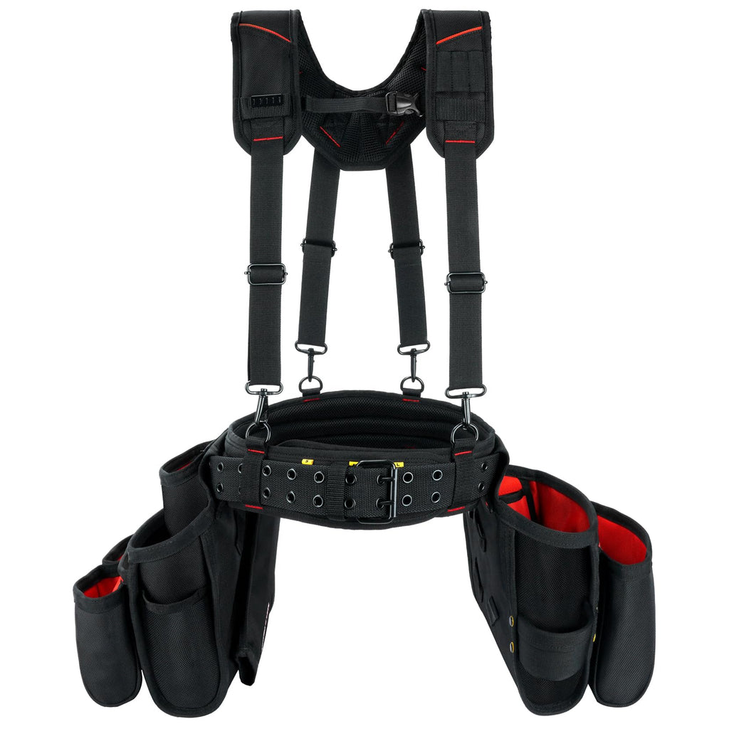 Tool Belt with Suspenders Heavy Duty Carpenter Apron W862186
