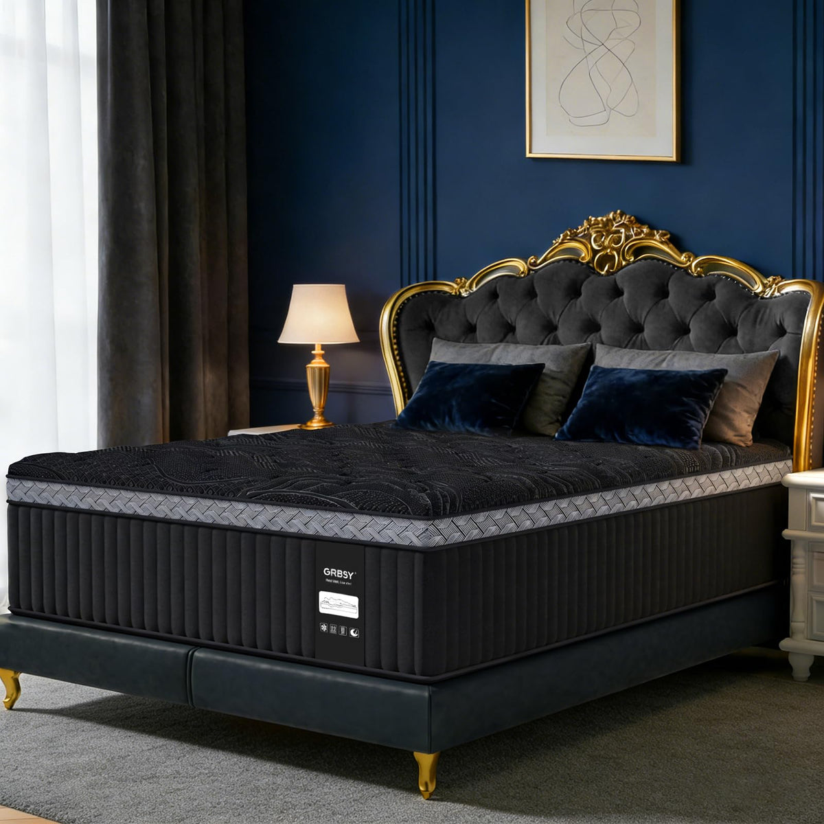 16 Inch Queen Size Hybrid Mattress in a Box L31681